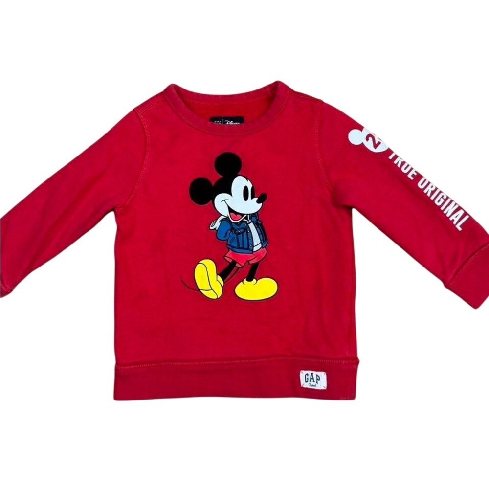 Baby‎ Gap x Disney Mickey Mouse Red Sweatshirt Limited Edition 3 Years